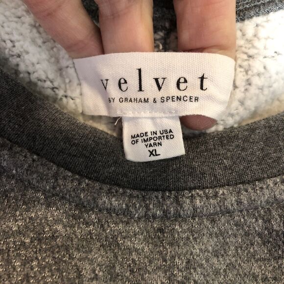 VELVET By Graham&Spencer/Anthropology Puff Sleeve Mini Dress XL Made In USA EUC - Picture 6 of 7